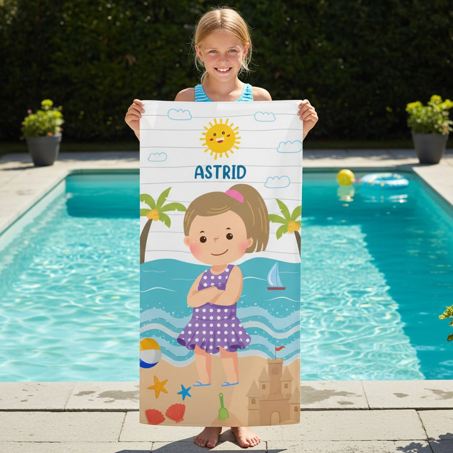 Personlig Handduk För Barn