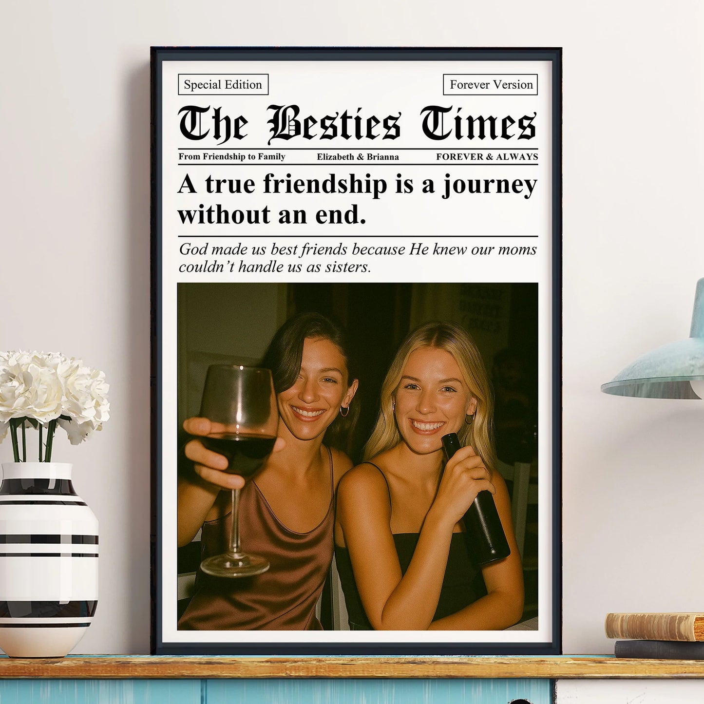 Personlig fotoposter - Tidningen The BFF Times