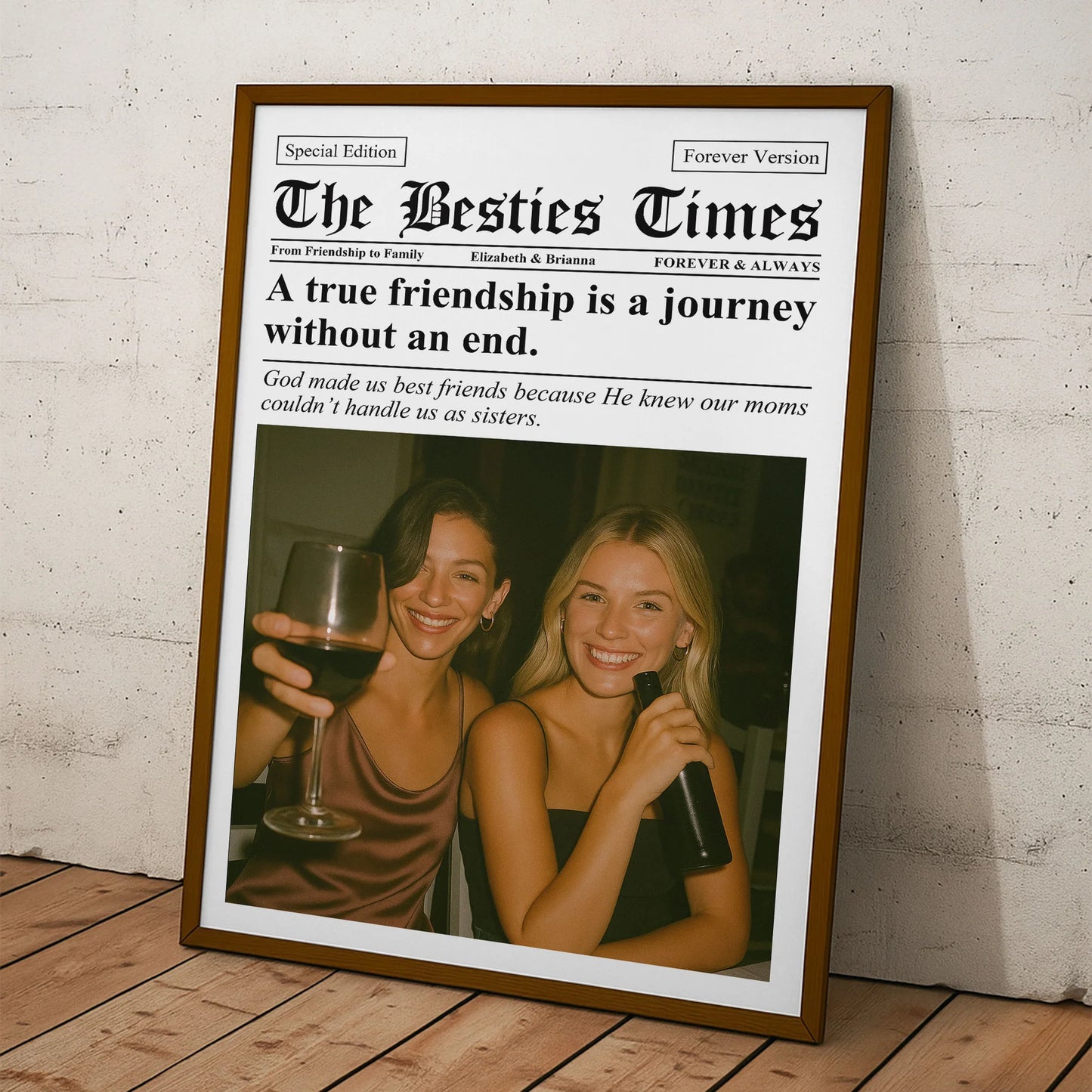 Personlig fotoposter - Tidningen The BFF Times