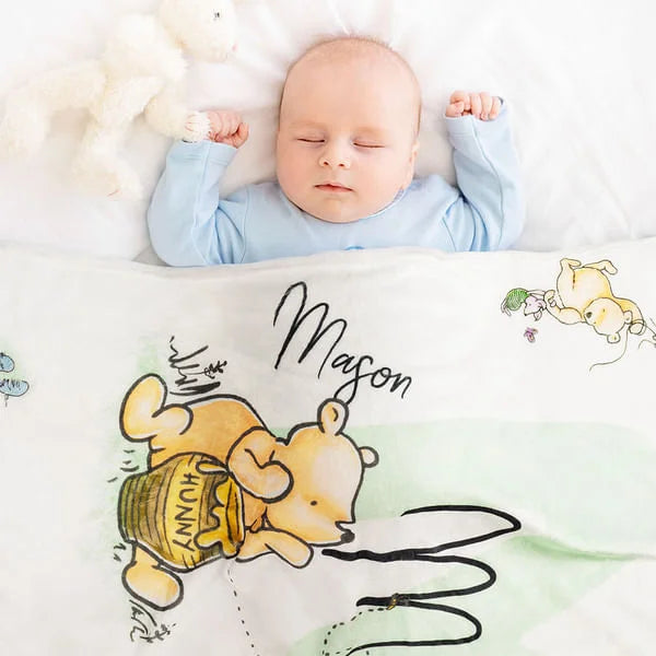 Personlig Filt / Handduk - Nalle Puh
