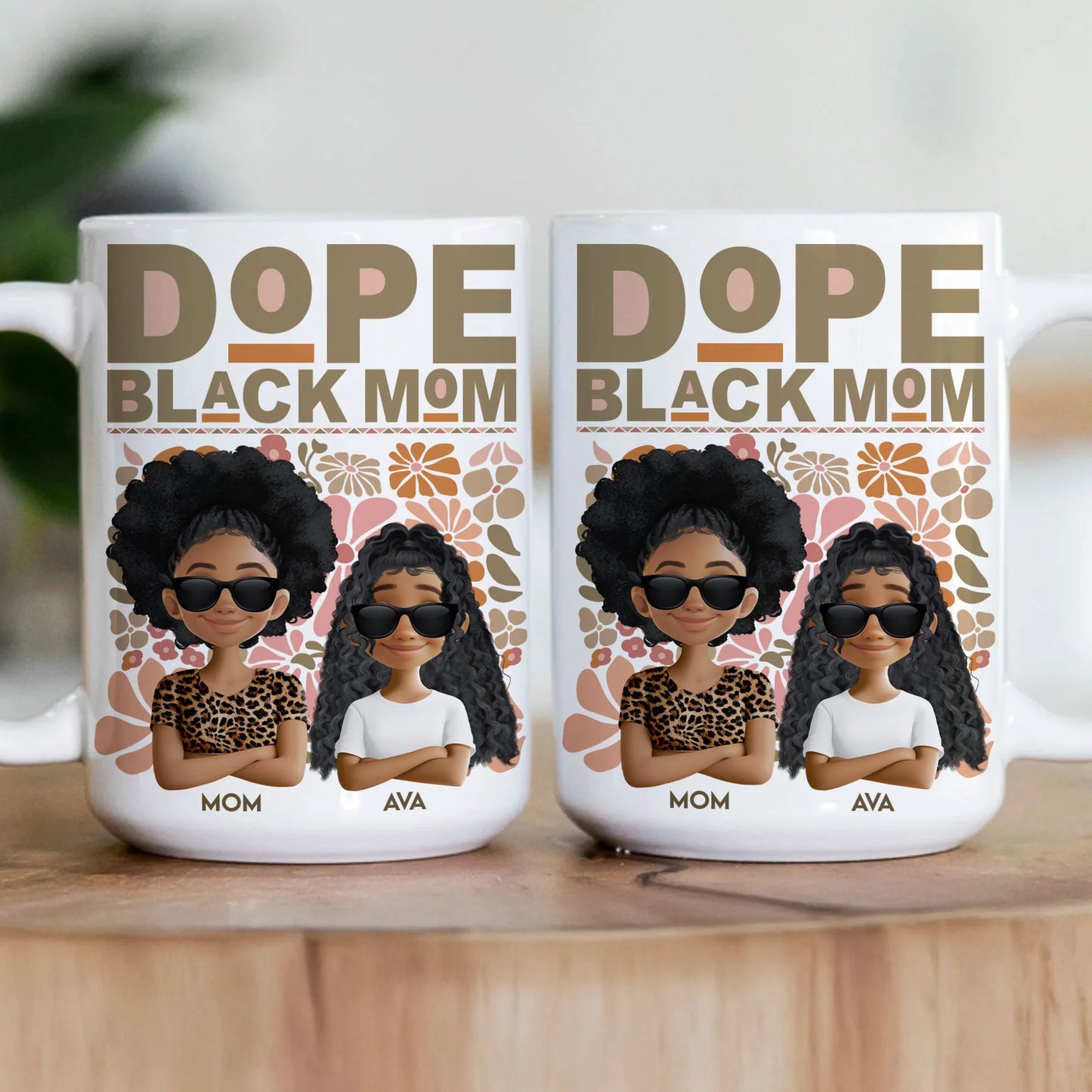 Personlig Mugg - Cool svart mamma