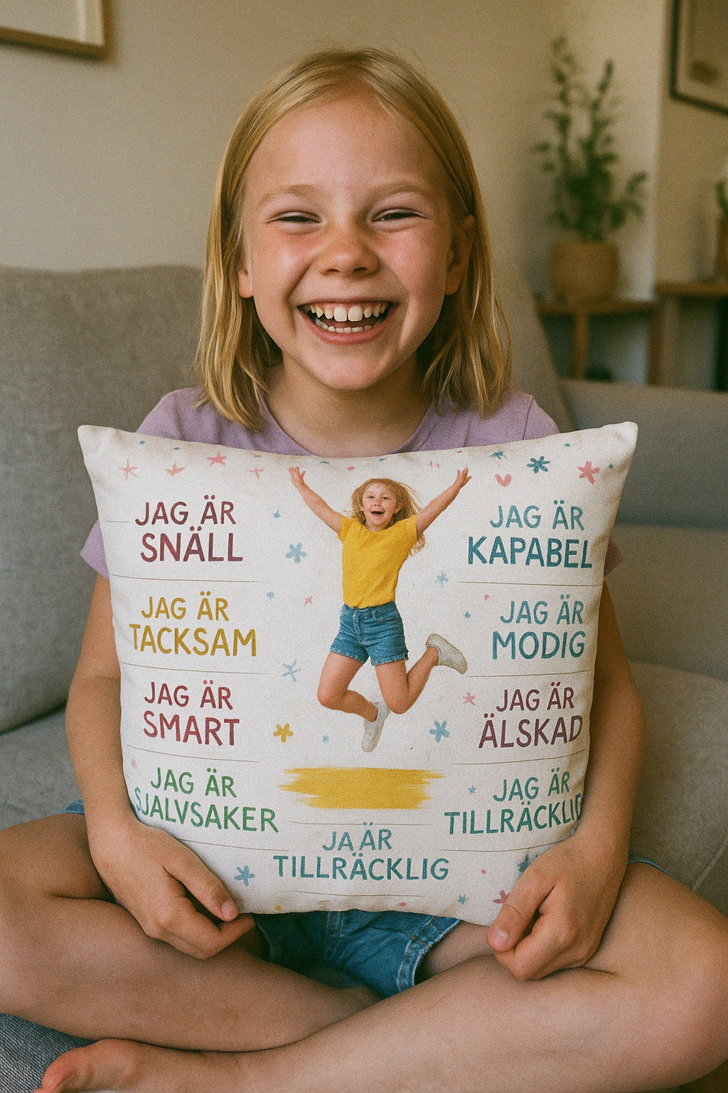 Personligt Kuddfodral - Du är min solstråle