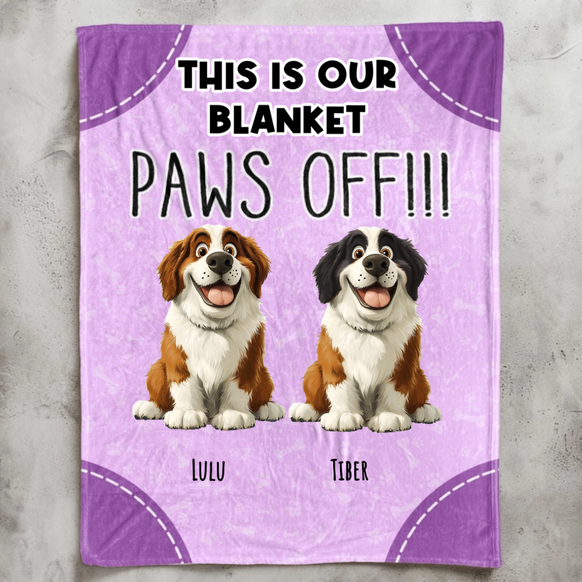 Personlig filt - Rolig present för hundälskare