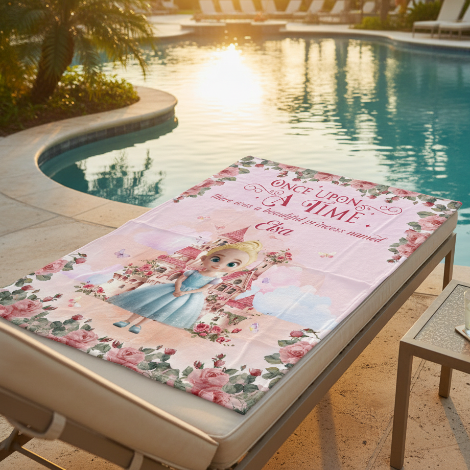 Personlig filt - Vacker prinsessa