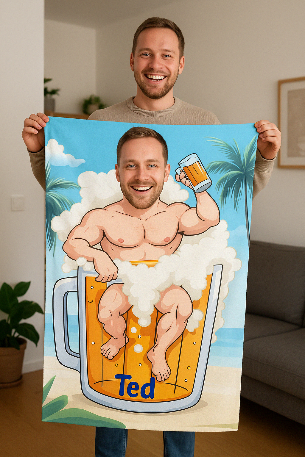 Personlig Handduk - Skål!