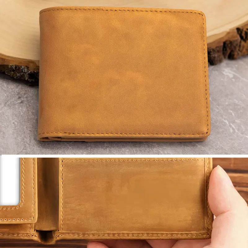 Den bästa pappan någonsin – fars dag-present med barnens namn – personlig läderplånbok