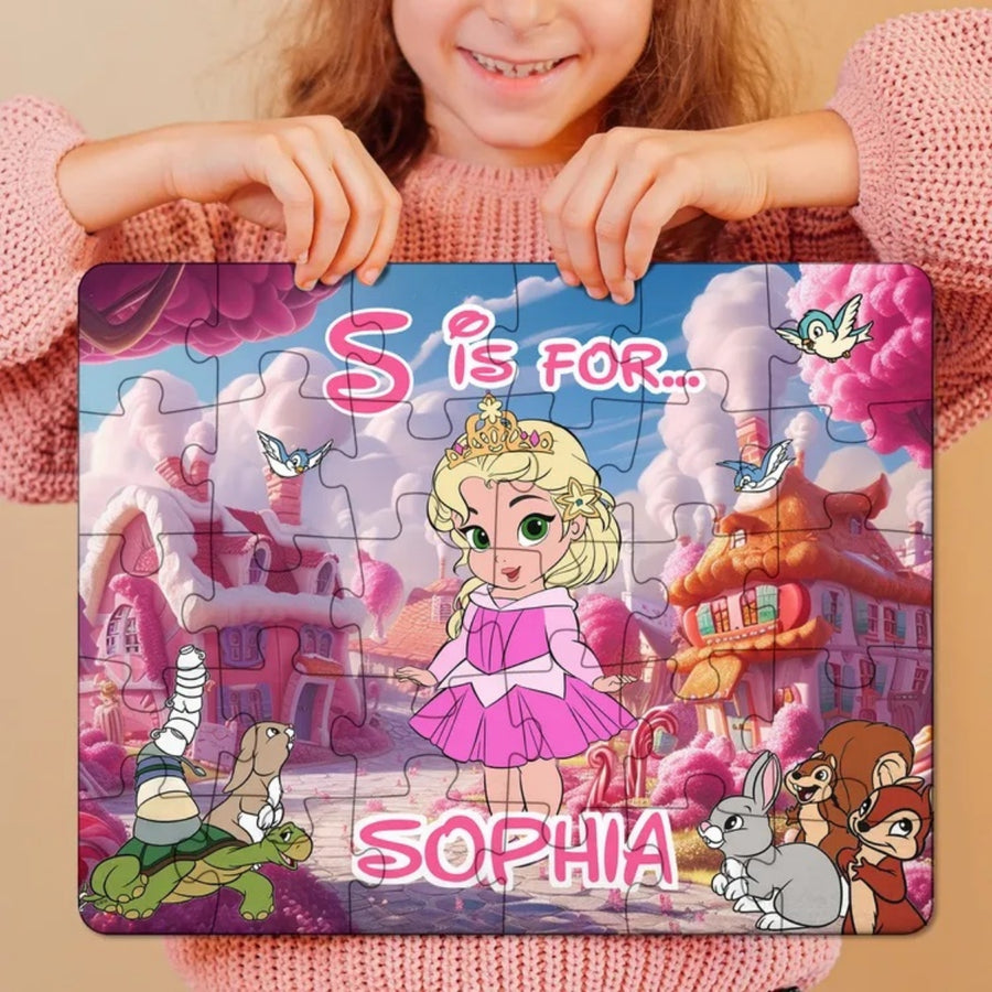 Personalisiertes Puzzle für Kinder – Prinzessin