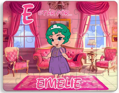 Personalisiertes Puzzle für Kinder – Prinzessin