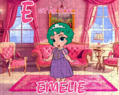 Personalisiertes Puzzle für Kinder – Prinzessin