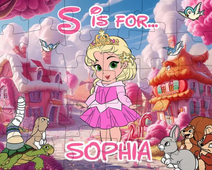 Personalisiertes Puzzle für Kinder – Prinzessin