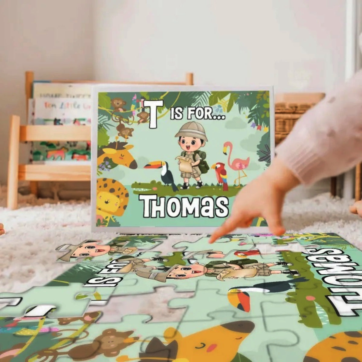 Personalisiertes Puzzle für Kinder – Tiere