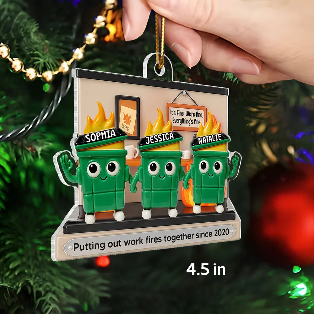 Personligt Julpynt - Skräpcontainerbränder i kontorsmiljö