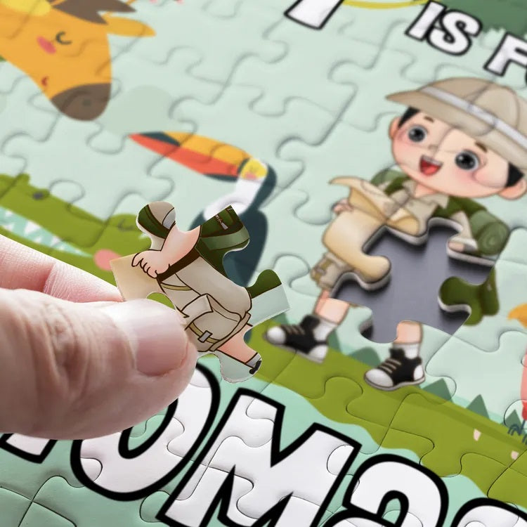 Personalisiertes Puzzle für Kinder – Tiere