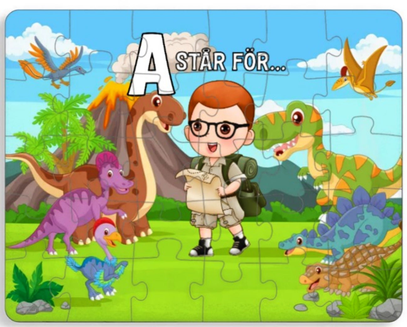 Personalisiertes Puzzle für Kinder – Tiere