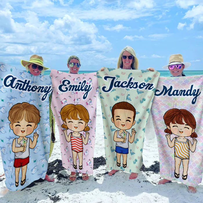 Personalisiertes Handtuch – Strandtag
