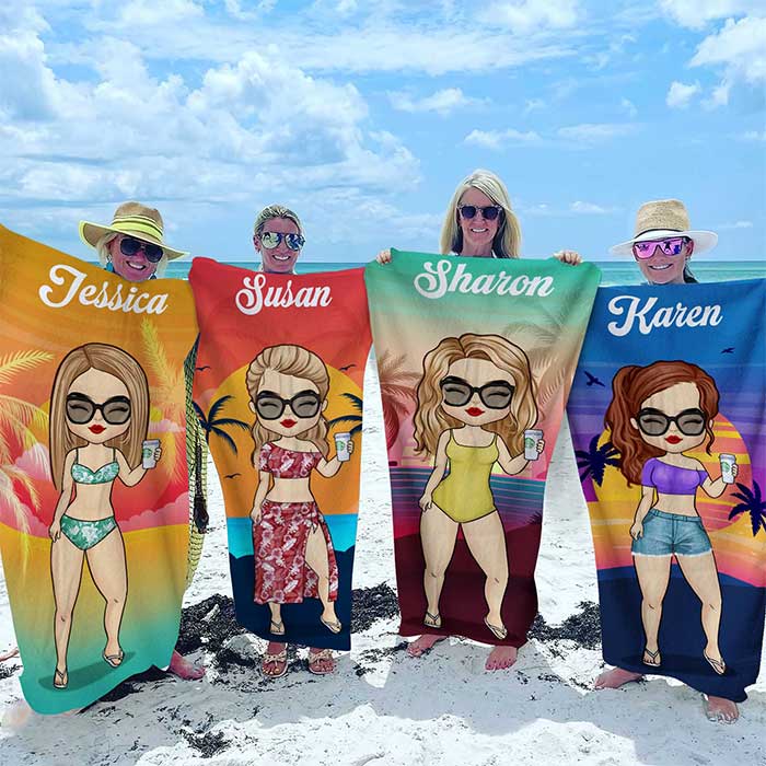 Personalisiertes Handtuch – Tropischer Sommer