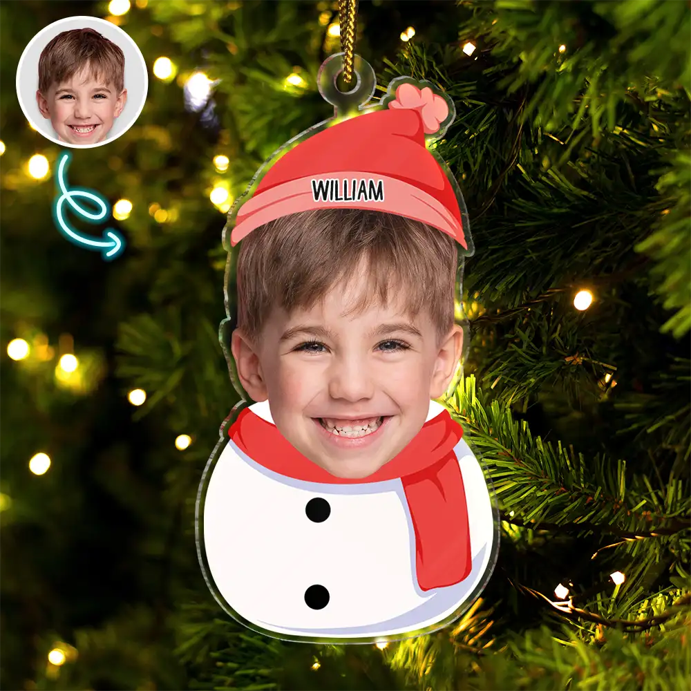 Personalisierte Weihnachtsdeko – Schneemann