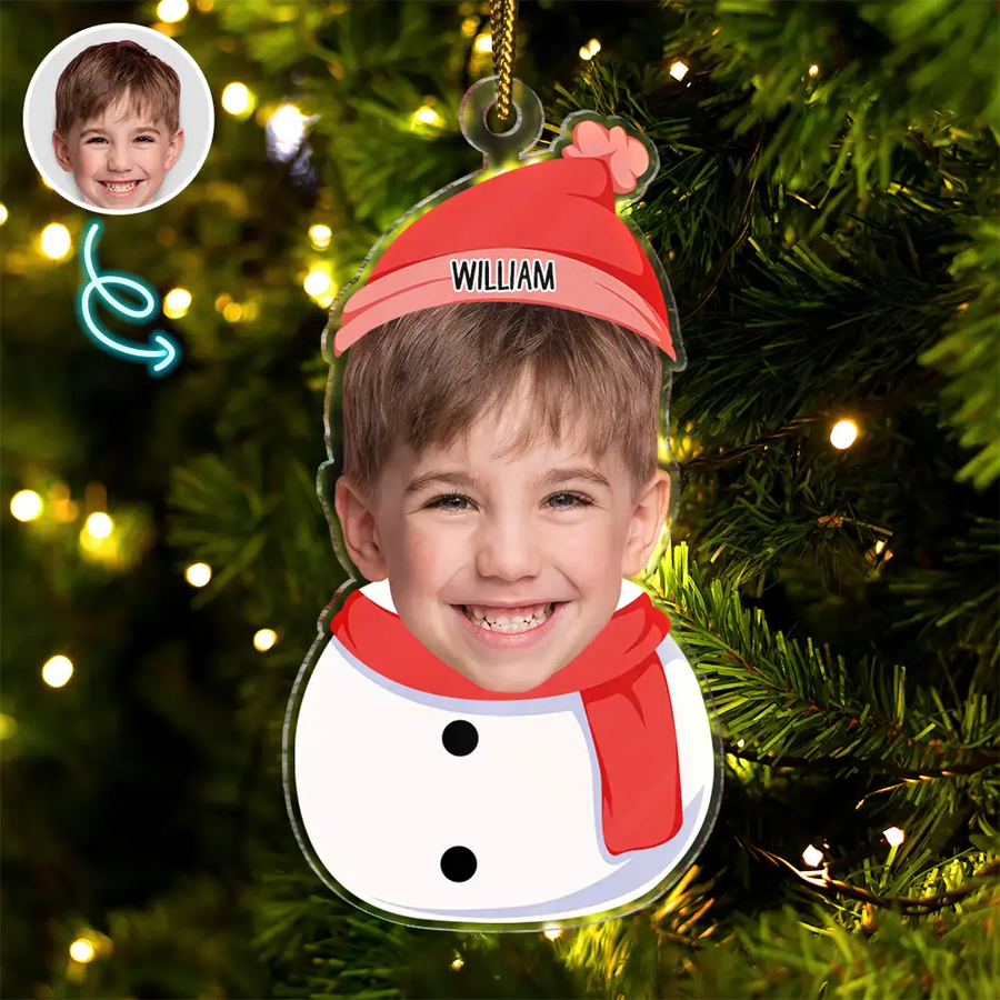 Personalisierte Weihnachtsdeko – Schneemann