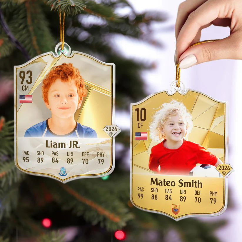 Personalisierte Weihnachtsdeko – Fußballstar