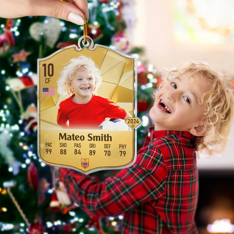 Personalisierte Weihnachtsdeko – Fußballstar