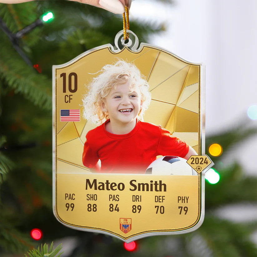 Personalisierte Weihnachtsdeko – Fußballstar