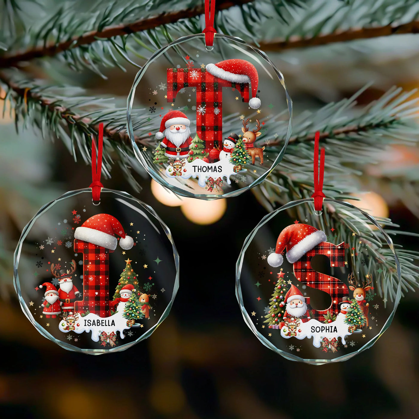 Personalisierter Weihnachtsschmuck – Weihnachtsalphabet