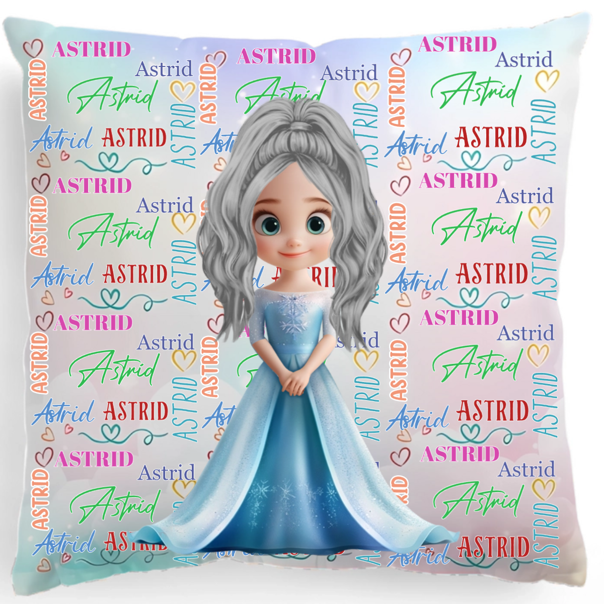 Personalisierter Kissenbezug – Prinzessin