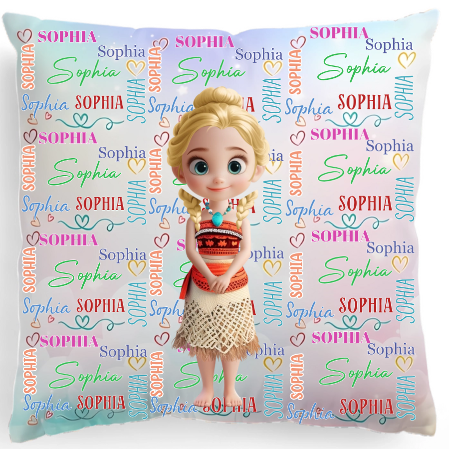 Personalisierter Kissenbezug – Prinzessin