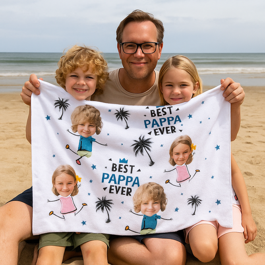 Personlig håndkle – Verdens beste pappa