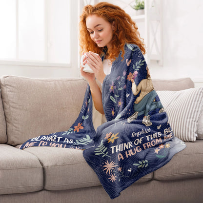 Personalisierte Decke – Geschenk für die Schwester