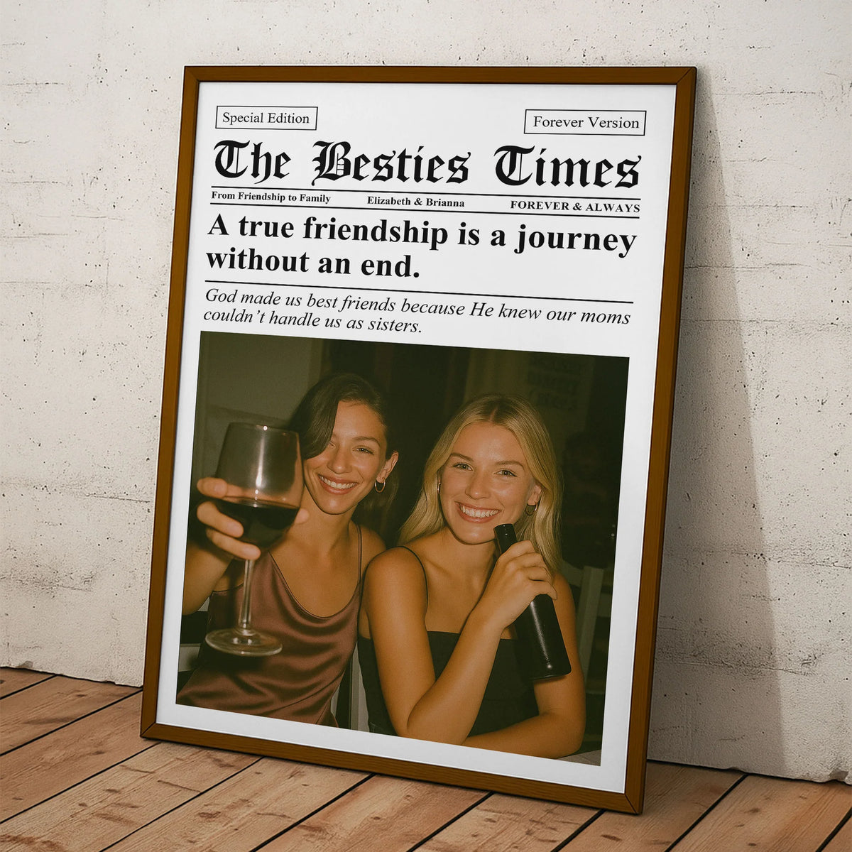 Personlig fotoposter - Tidningen The BFF Times