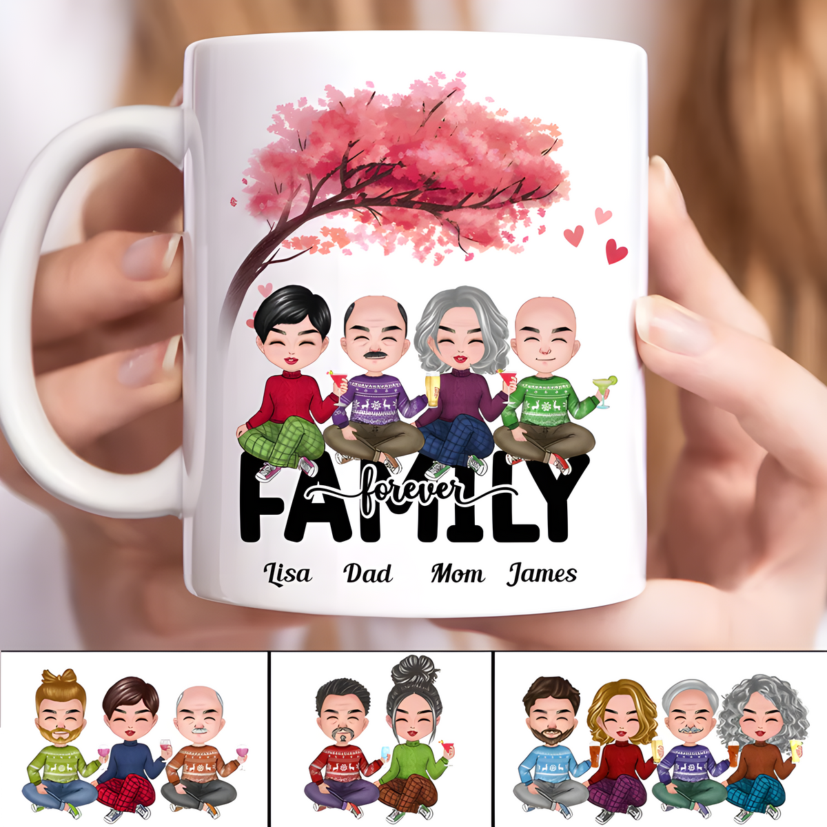 Personlig krus – Familie for alltid