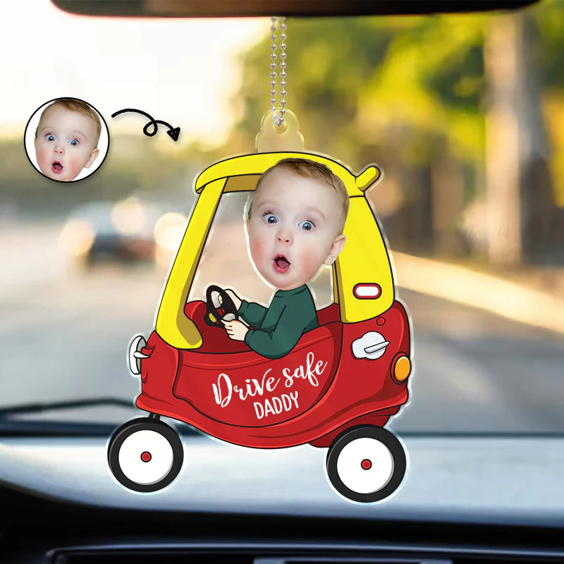 Personalisierter Fotoanhänger – Vorsichtig fahren