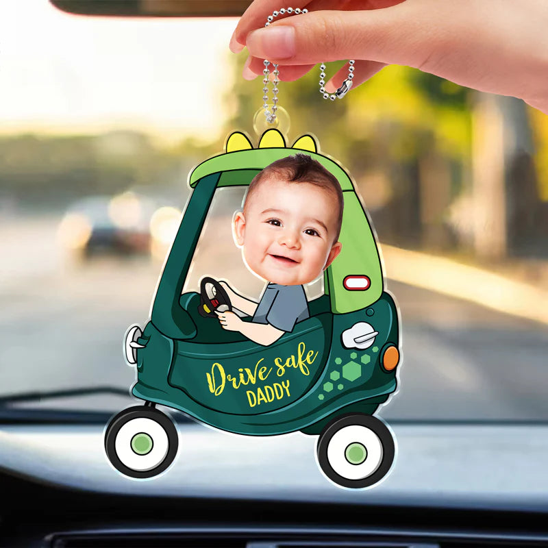 Personalisierter Fotoanhänger – Vorsichtig fahren