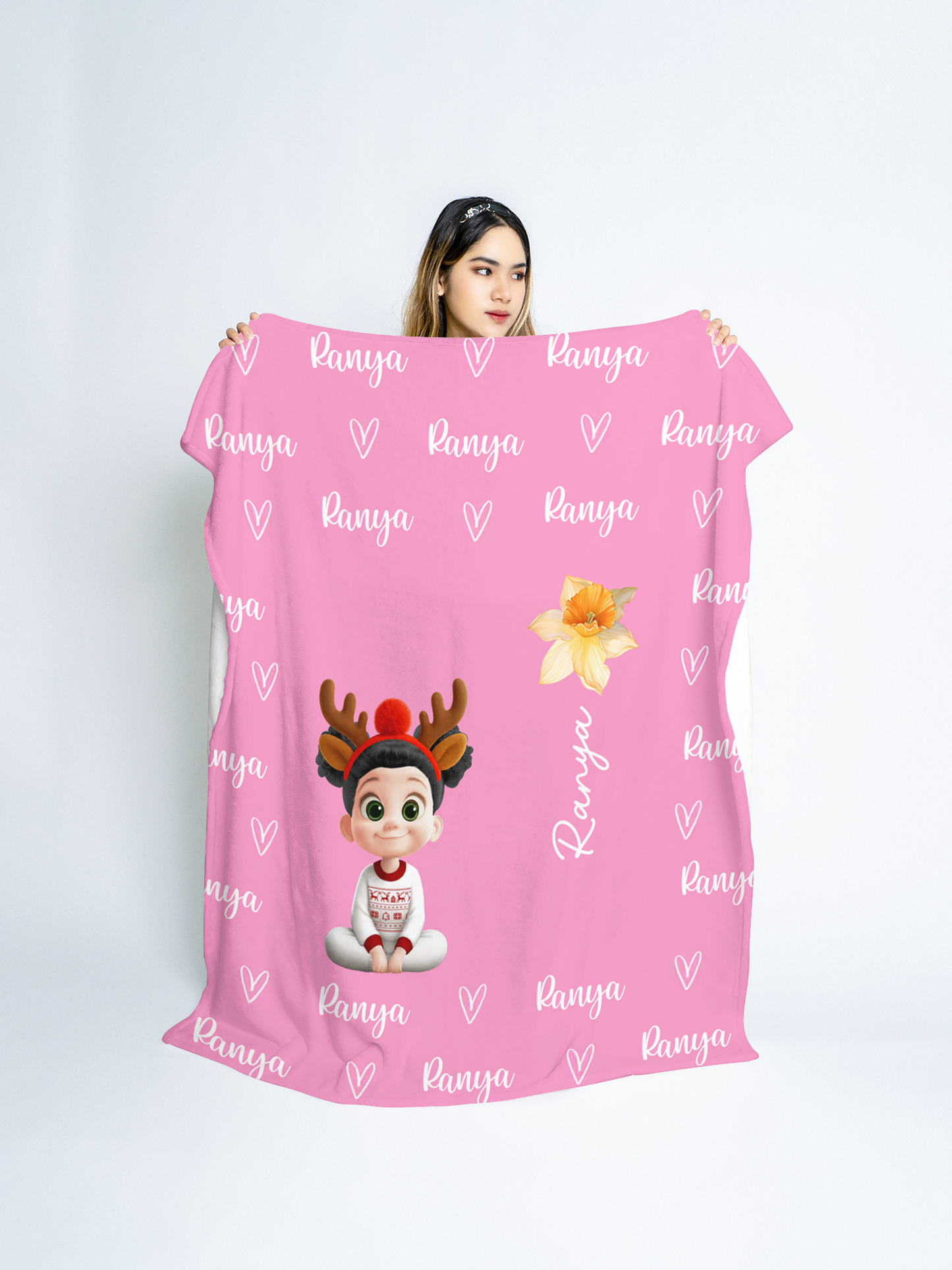 Personlig filt - Söt tecknad karaktär