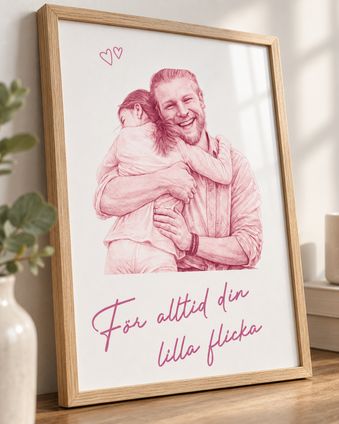 Personlig fotoplakat – Gave til pappa og ektemann
