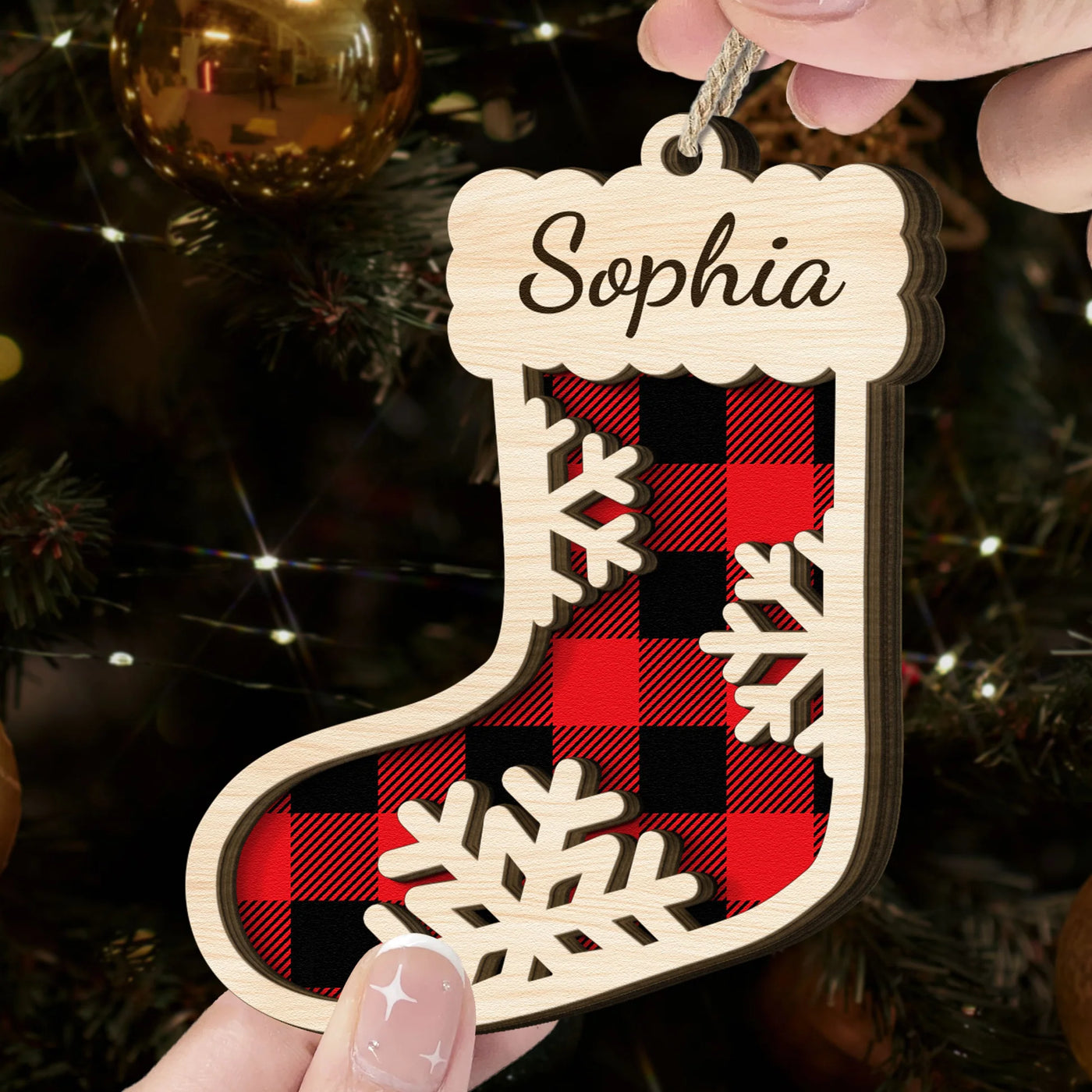 Personalisierte Weihnachtsdeko – Weihnachtsstrumpf-Familie