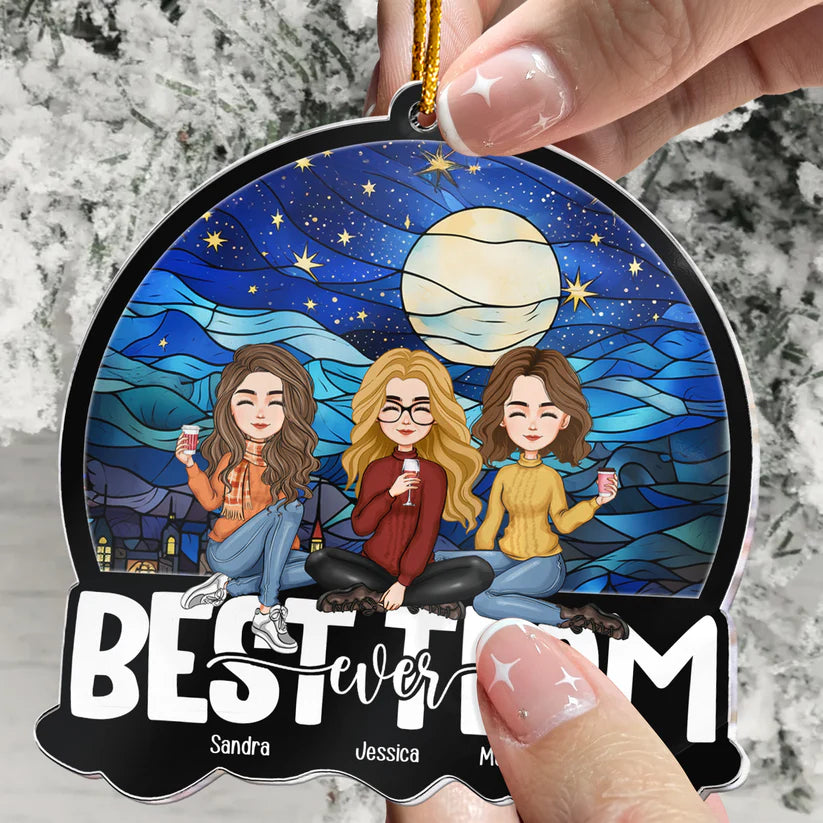 Personalisierte Weihnachtsdeko – Best Team Ever