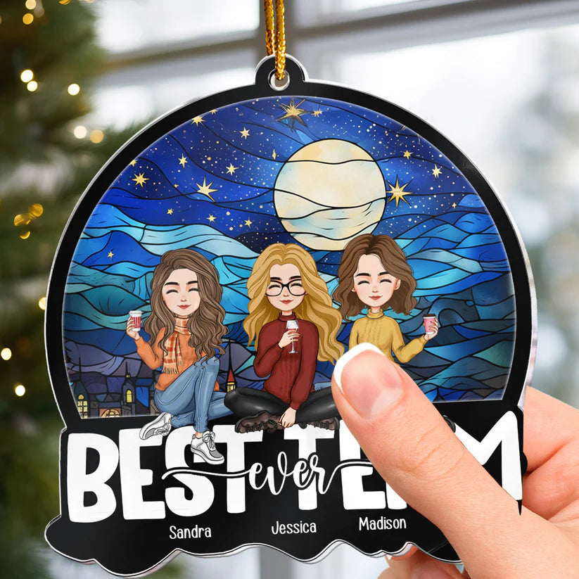 Personalisierte Weihnachtsdeko – Best Team Ever