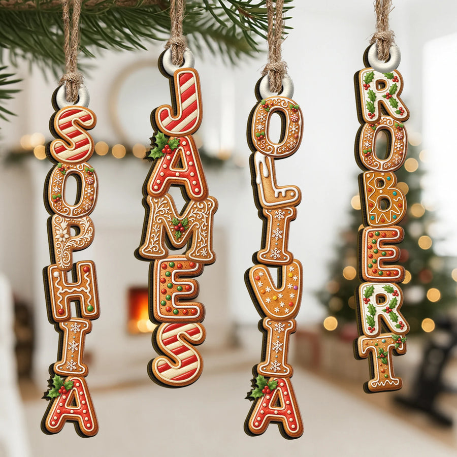 Personalisierter Weihnachtsschmuck – Namensdekoration