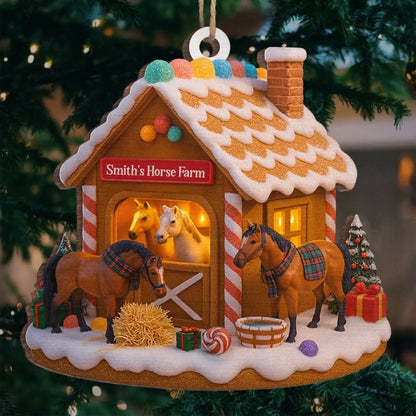 Personalisierte Weihnachtsdeko – Mein geliebter Stall