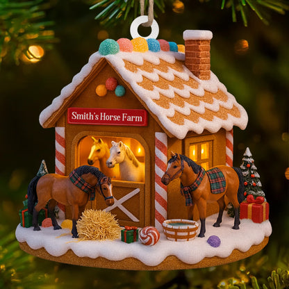 Personalisierte Weihnachtsdeko – Mein geliebter Stall