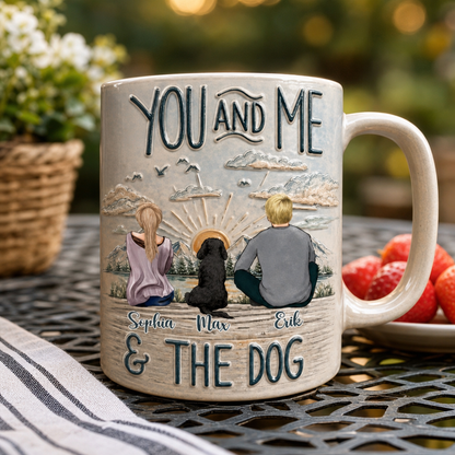Personalisierte Tasse – Du und ich & die Hunde