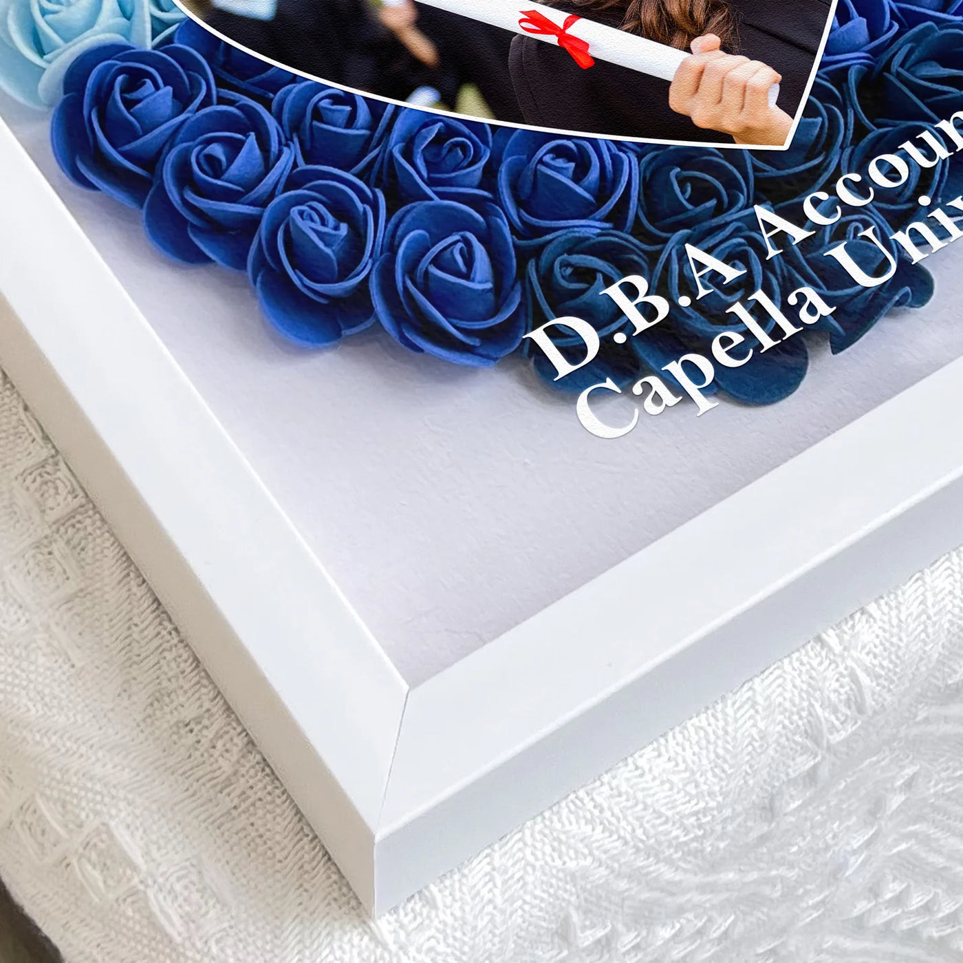 Personalisierter Blumenkasten – Abschluss/Abitur mit Foto
