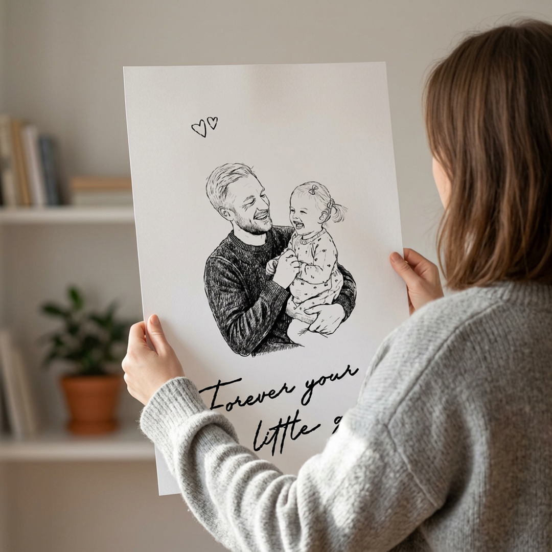 Personalisiertes Fotoposter – Geschenk für Papa und Ehemann
