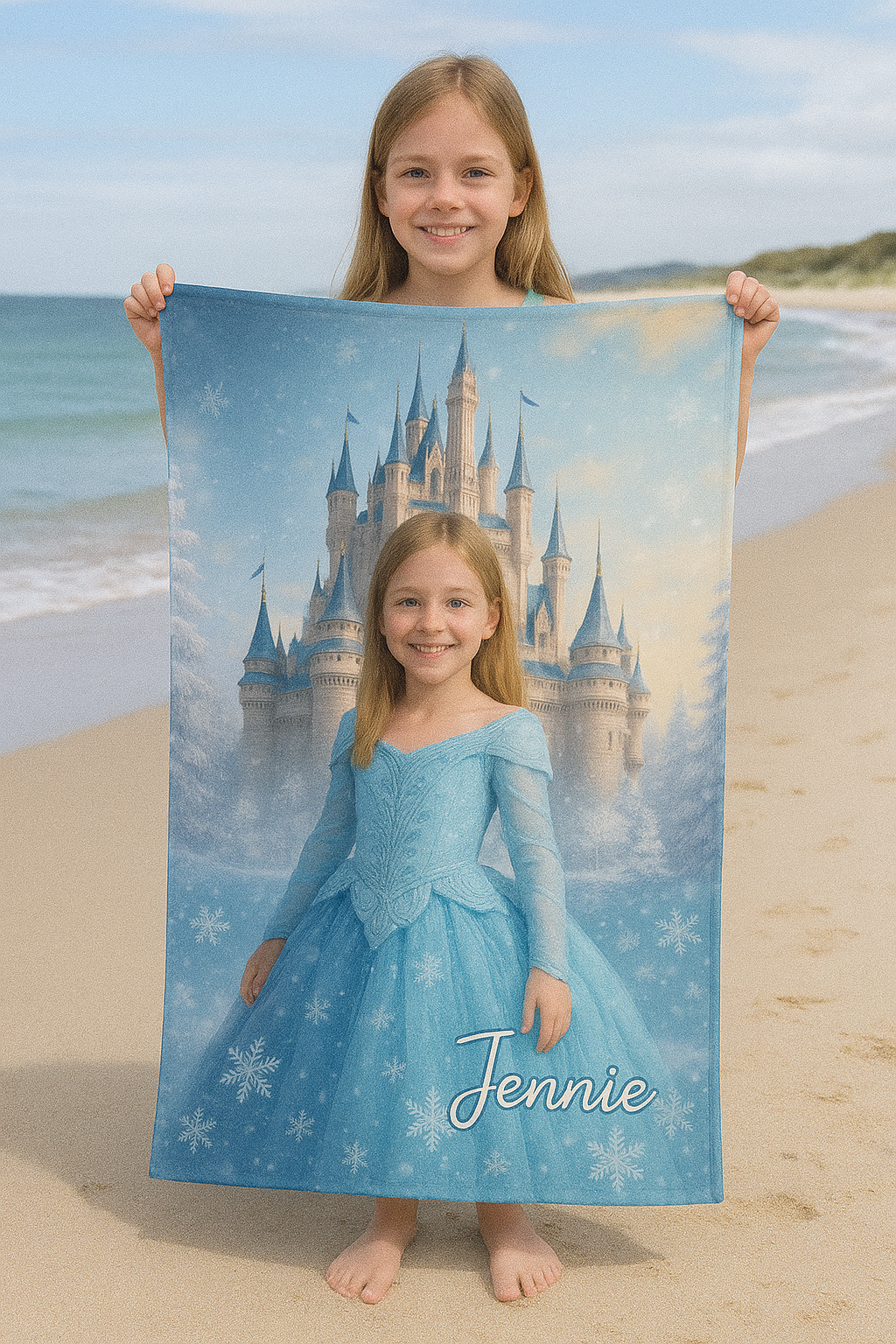 Personalisiertes Handtuch für Kinder – Prinzessin