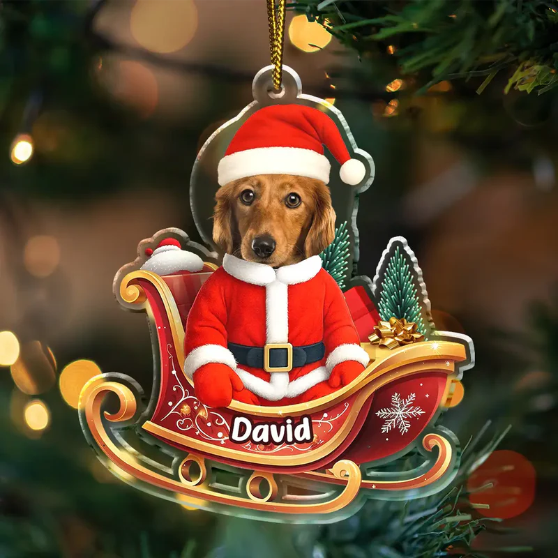 Personligt Julpynt - Roligt tomteansikte