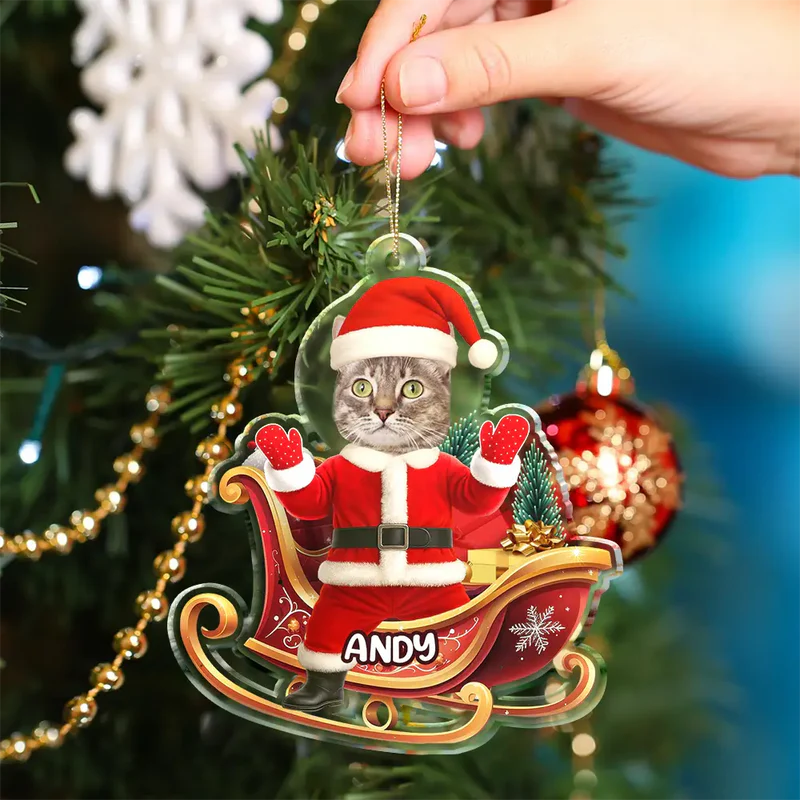 Personligt Julpynt - Roligt tomteansikte