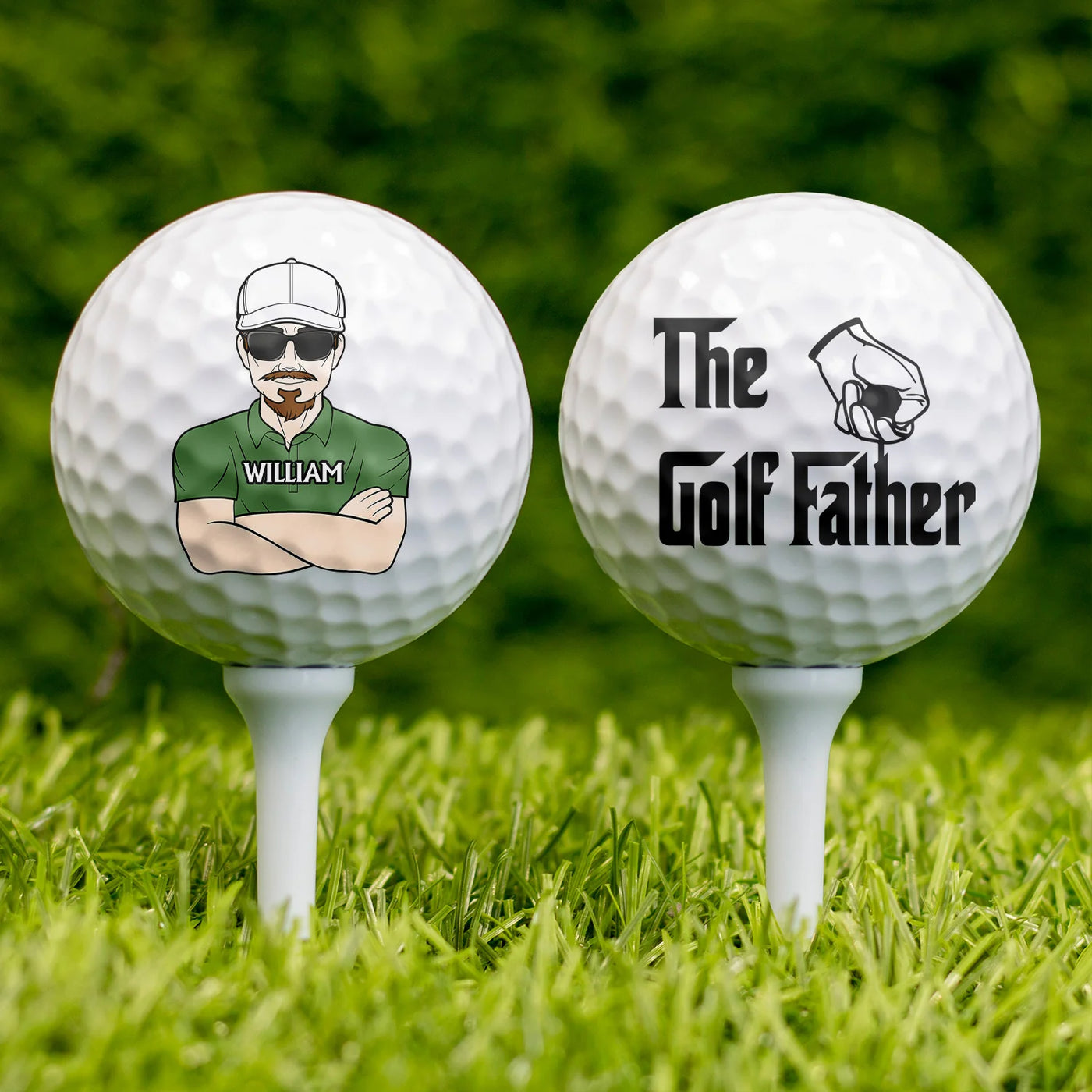 Personoitu golfpallo – The GolfFather