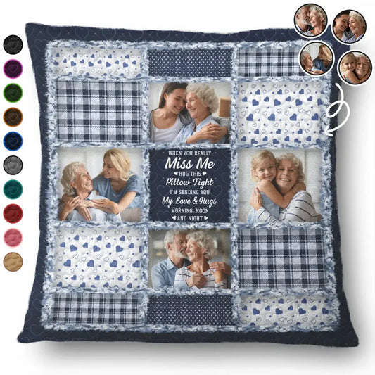 Personlig Kudde - Sakna mig, krama den här kudden